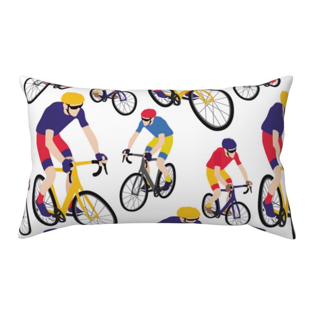 20*36 in Throw Pillow Covers (No Pillow) Bike Pattern Sporty Pillow