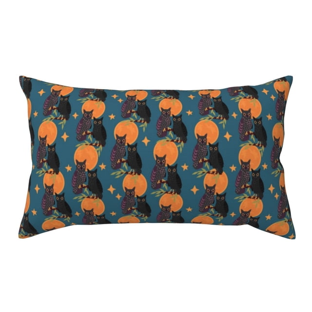 20*36 in Throw Pillow Covers (No Pillow) Owls In Cartoon Style Pillow