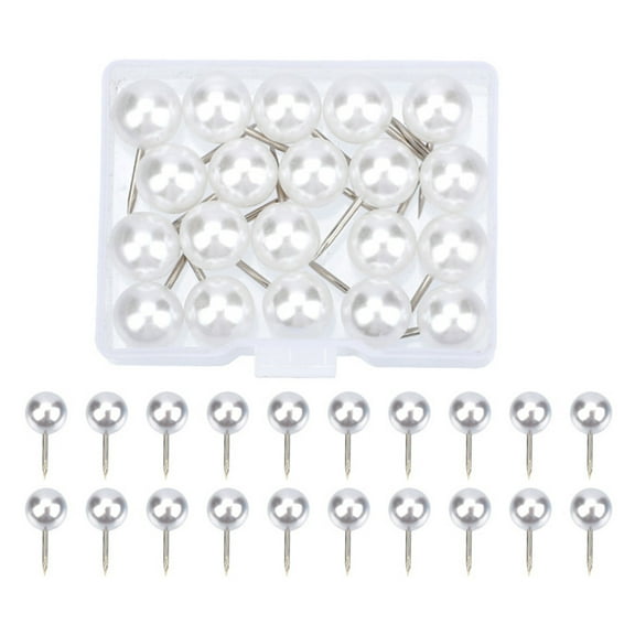 20-380Pcs Decorative Pushpins Heart Pushpins Flat Push Pins Beads Head Map Pins Bulletin Board Tacks for Corkboard