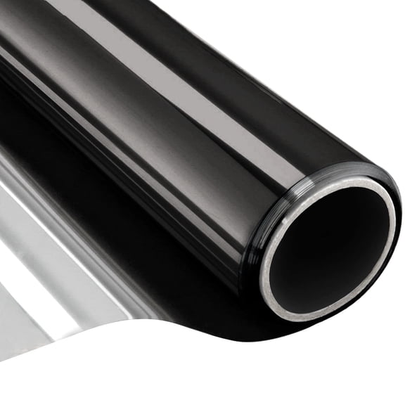 20" × 39" 5% VLT One Way Window Privacy Film, Window Tint for Home, Reflective Mirror Glass Windows Coverings Sun Heat UV Blocking(Black)