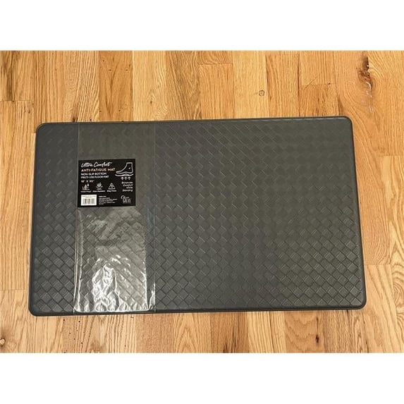 20 & 39 in. Anti-Fatigue Embossed Run Mat, Charcoal