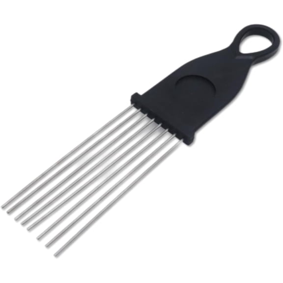 20.3cm Guiro Scraper, 2.6cm Wide Handle, Latin Percussion Accessory Replacement, Comb-Style with 8 Steel Rods for Various Instruments