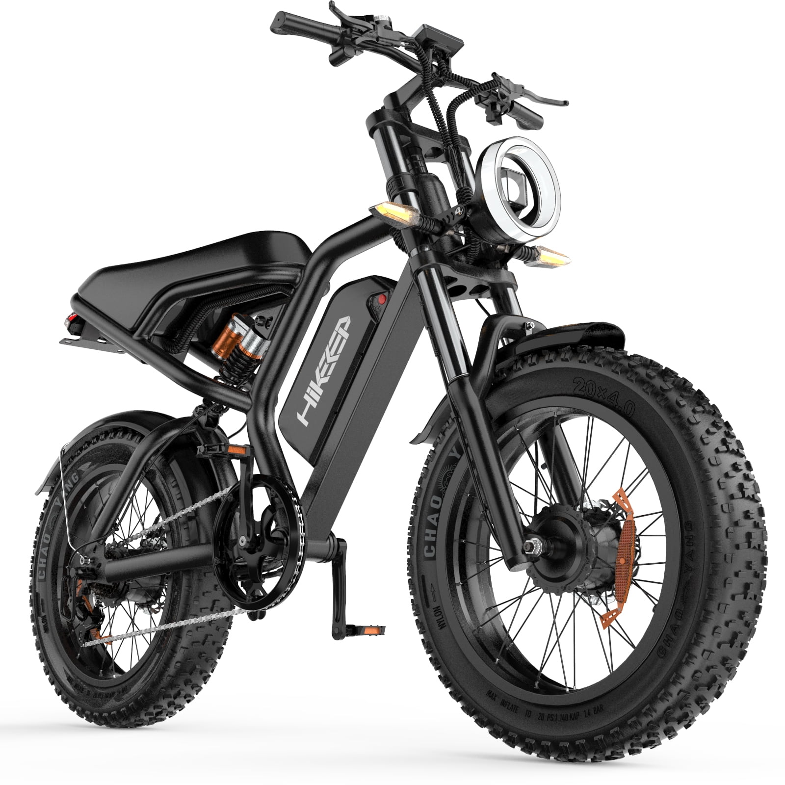 20"×4.0 Fat Tire Electric Mountain Bike for Adults, 1500W Peak Dual Motor, 48V 15Ah Removable Battery, UL2849 Certified Off-Road E-Bike