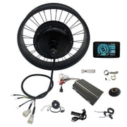 20*4.0inch 170mm Dropout 100mm Width Wheelrim 72V 3000W Fat Tire Rear Wheel Hub Motor with 80A Sabvoton Controller and UKC1 Display for Snow Bike Electric Bicycle Conversion Kit