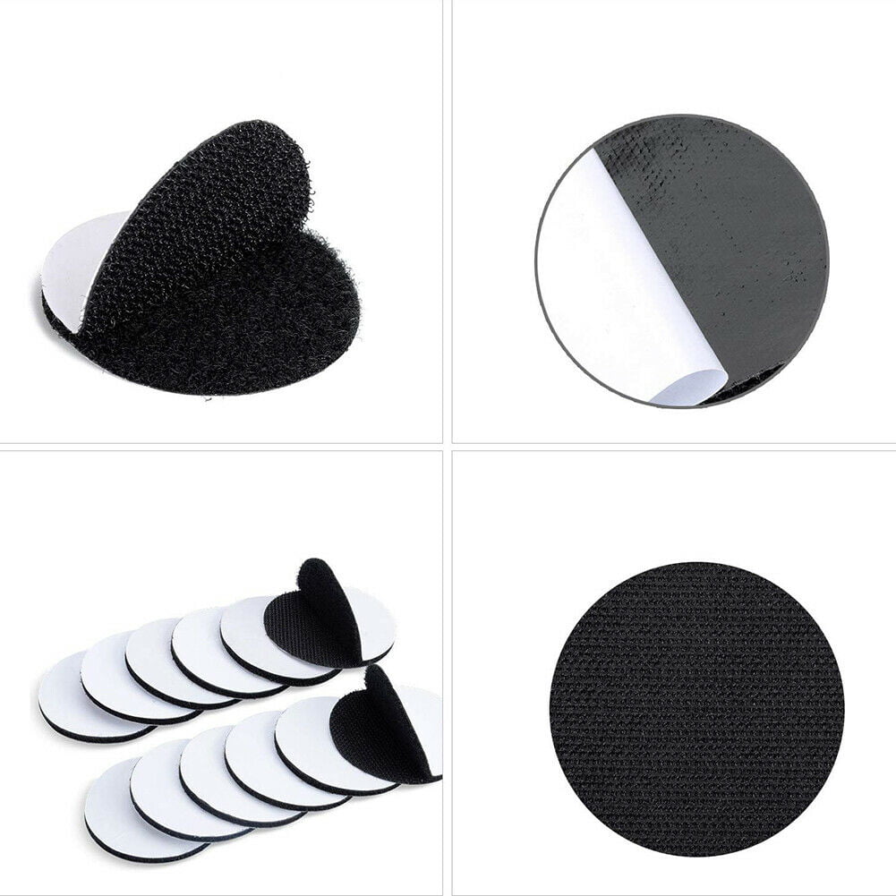 Bigger Round Size Self Adhesive 6 Pack 4 inch Hook Loop Tape Dots with  Super Sticky Back Mounting Tape Removable Perfect for Home or Office (4  inch