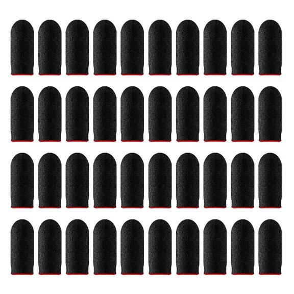 20/40-Piece Game Finger Sleeves – Sweat-Proof Breathable Fingertips Cots for PUBG, Mobile & Tablet Gaming