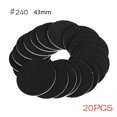 20/40pcs 240 Grit 4.3CM Replaceable Sandpaper Disc Pedicure Cuticle