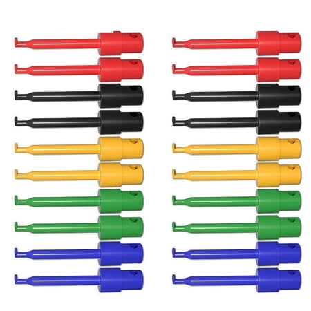 20/40pcs Lead Wire Kit Test Hook Clip Grabbers Test Probe SMT/SMD for Multimeter ##
