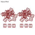 thumbnail image 1 of 20/40pcs Newest Stuffed Toys Mini Ultra-small Diy Dolls Buckles Belt Buttons Doll Bags Accessories Tri-glide Buckle RED 40PCS, 1 of 8