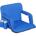 thumbnail image 1 of 20.5"/25" Wide Stadium Seat for Bleachers w/Back Support Padded Cushion Portable Reclining Bleacher Seats Camping Stadium Chair Waterproof, 1 of 16