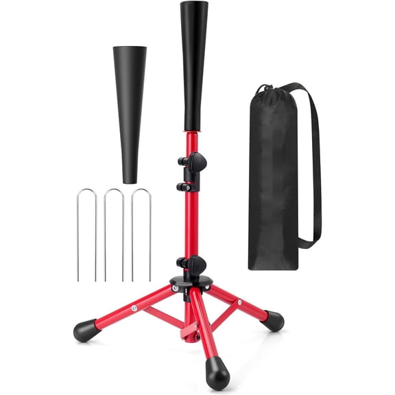20.5 to 30.2 Inches Baseball Tee for , Portable Tanner Tee, Softball Tee for Batting and Hitting, Batting Tees for Baseball with Carry Bag, Baseball Equipment for /Youths