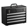 thumbnail image 1 of 20.5-Inch Portable Metal Tool Box, 4-Drawer Tool Chest with Ball Bearing Slides & Lock, Powder Coated Storage Organizer with EVA Liners, 1 of 5