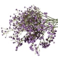 thumbnail image 1 of 20.5" Wedding Decoration Hand-Held Bouquet, Blue Soft Rubber Three-Branch 's Breath, Realistic Plastic Simulation Flower for Bridal Shower Centerpieces, Valentines Day Decorations, 1Pcs Purple, 1 of 5