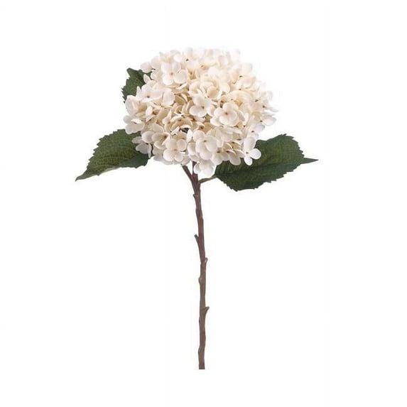 20.5 in. Silk Hydrangea Flower Spray - Beige