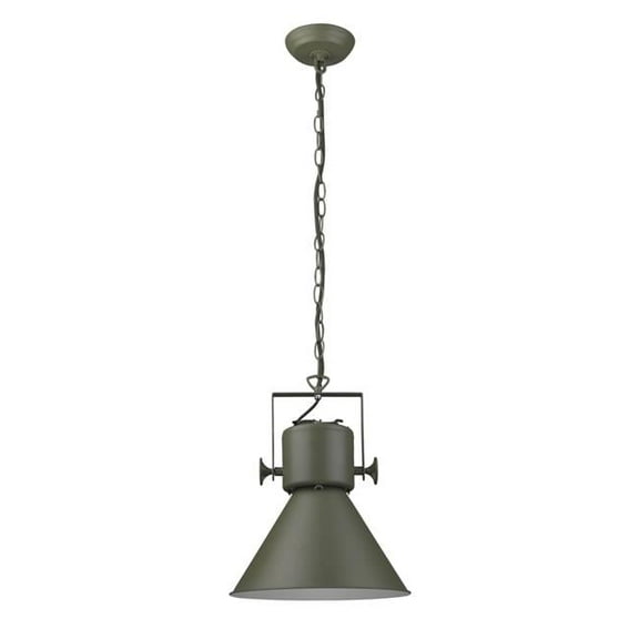 20.5 x 17.75 x 17.75 in. Crew 1-Light Green Pendant