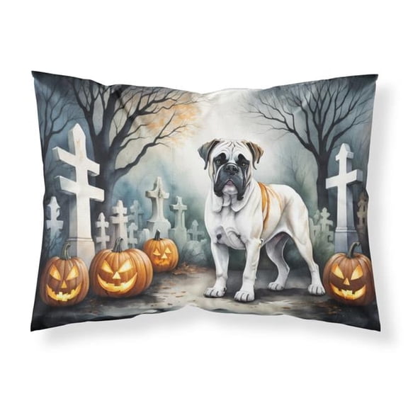 20.5 x 30 in. Unisex Boxer Spooky Halloween Fabric Standard Pillowcase