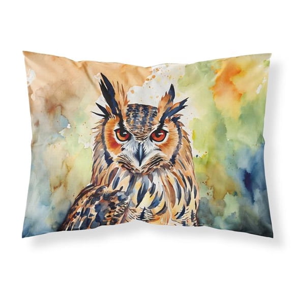 20.5 x 30 in. Unisex Eurasian Eagle Owl Standard Pillowcase