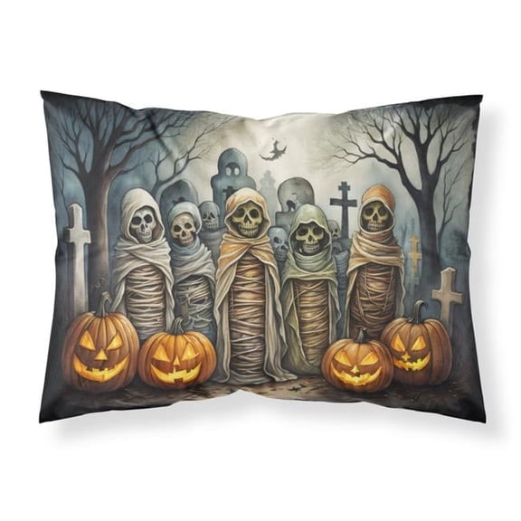 20.5 x 30 in. Unisex Mummies Spooky Halloween Fabric Standard Pillowcase