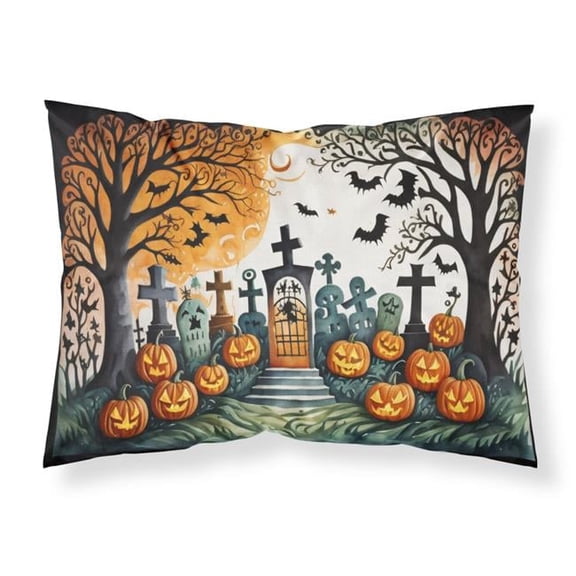 20.5 x 30 in. Unisex Papel Picado Skeletons Spooky Halloween Fabric Standard Pillowcase