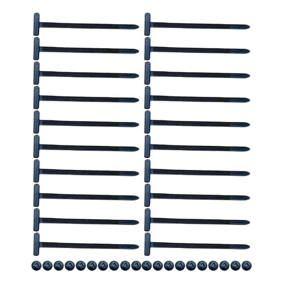 20/50/100Pcs Nylon Universals Cable Tie Buckle Cable Ties Car Repair Locking Zip Ties Holder Tool for Car, Garage & Home