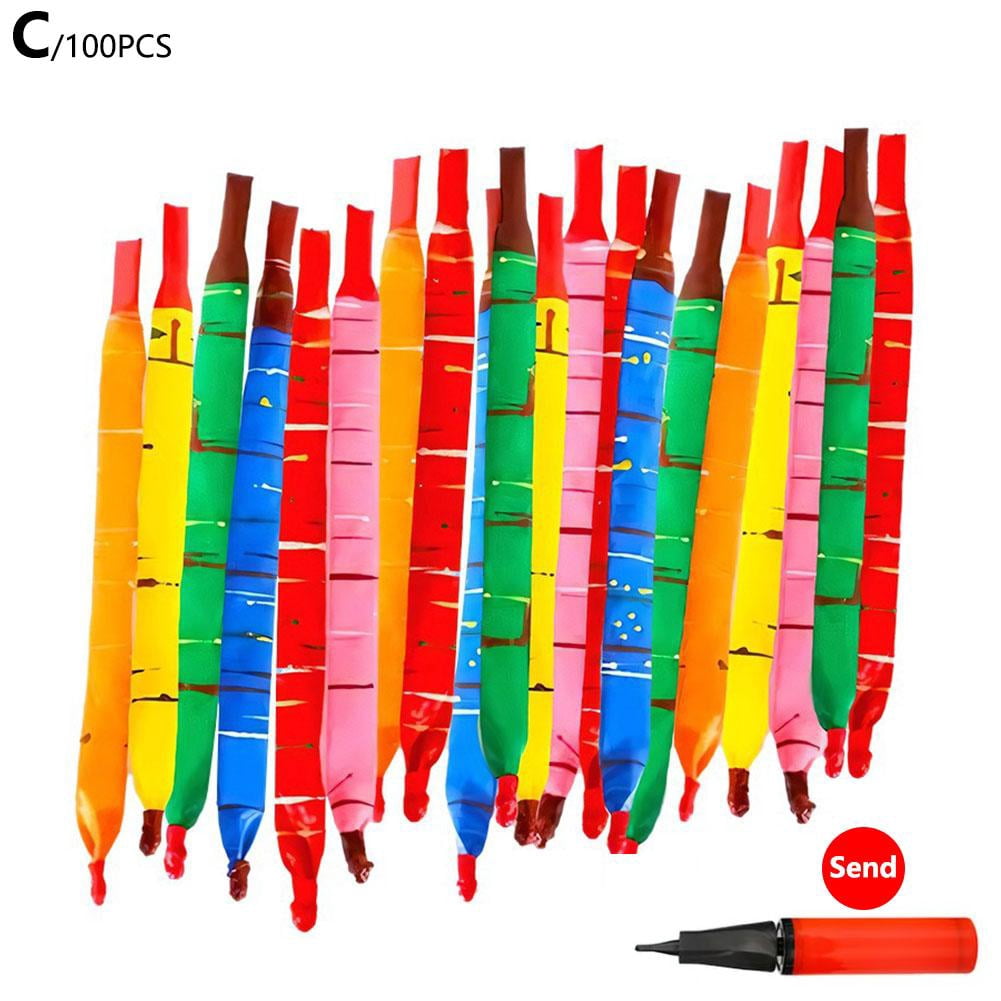 Squeaky Inflatable Sticks 20/50/100pcs 85cm flying rocket squeaky balloons for birthday festival ...