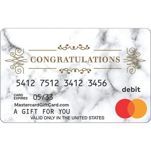 Mastercard $20-$500 Congrats Marble eGift Card (Plus $6.84 Purchase Fee) [Email Delivery]