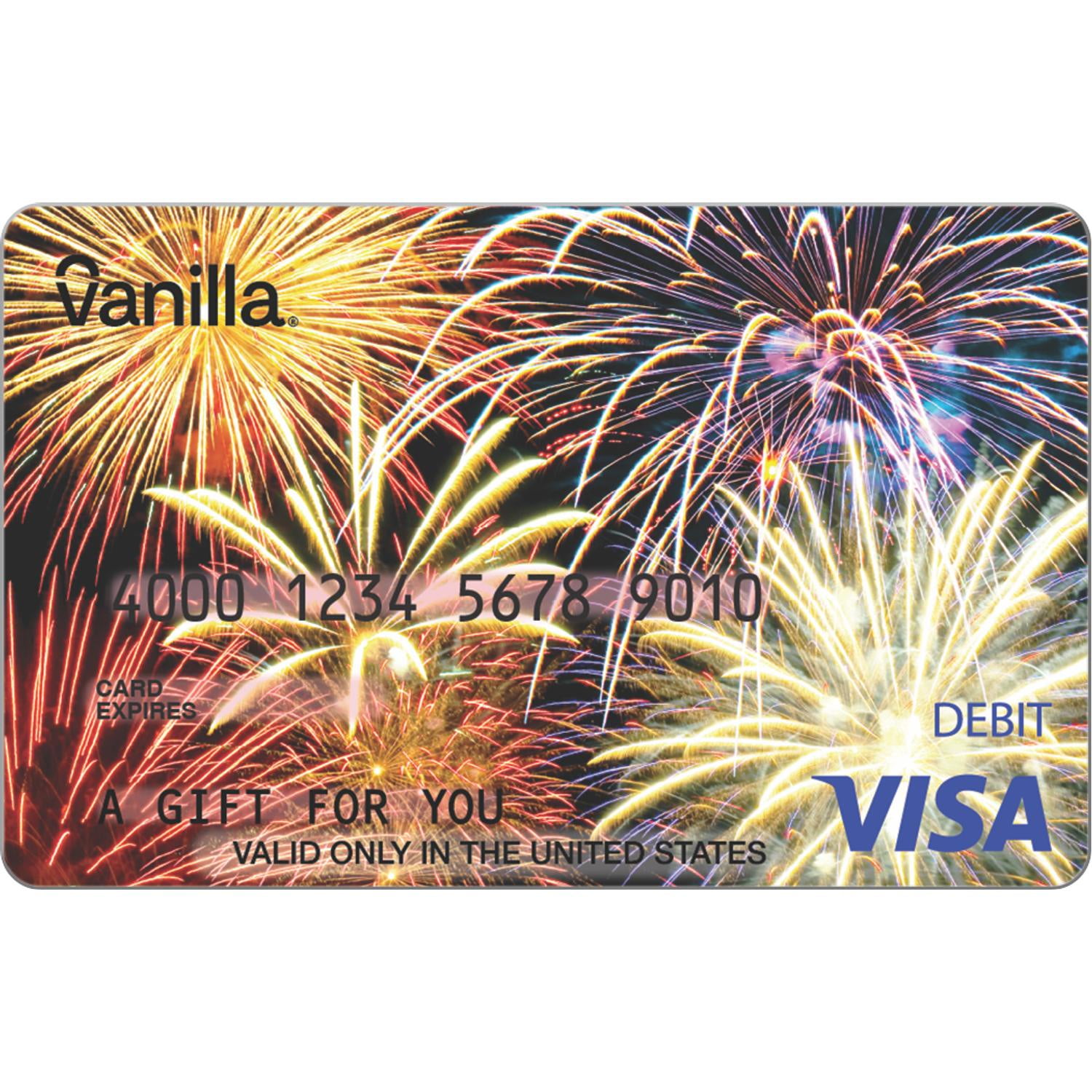 Vanilla Visa $20-$500 Fireworks eGift Card (Plus $6.84 Purchase Fee) [Email Delivery]