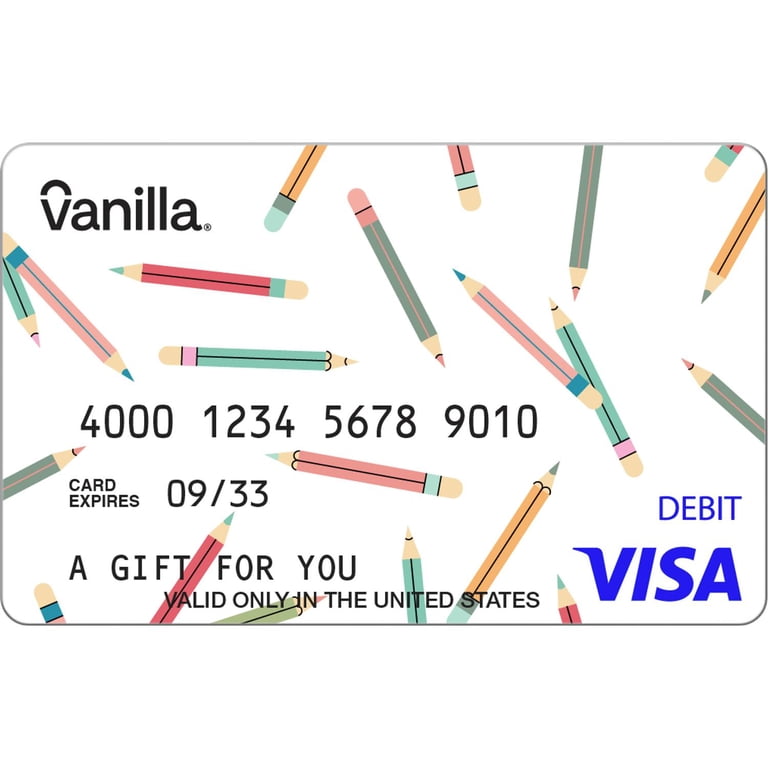 Vanilla® Visa® $20-$500 Pencil Everyday eGift Card (Plus $6.84