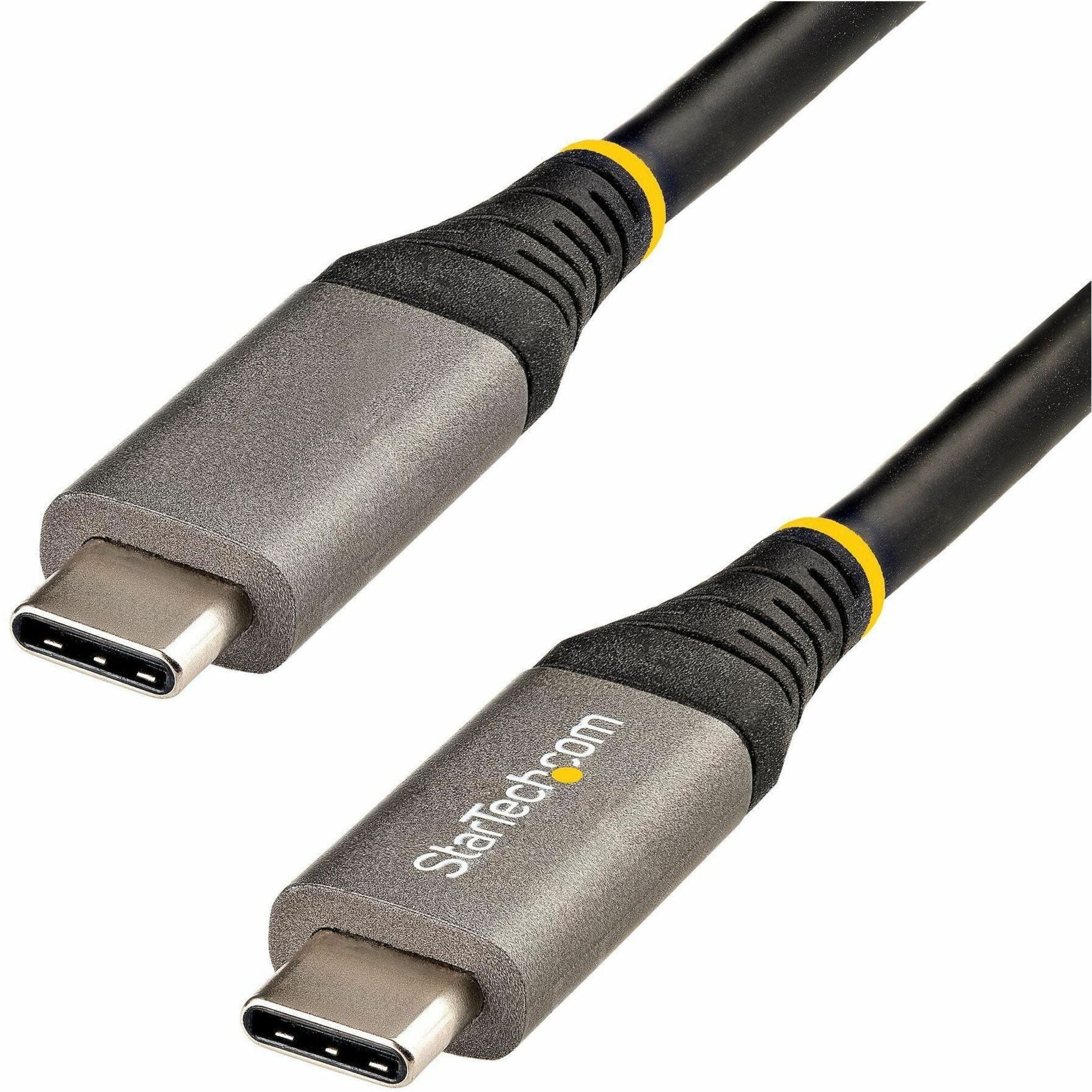 Startech.com 20in 50cm Usb C Cable 10gbps, Usb-if Certified Usb-c Cable, Usb 3.1/3.2 Gen 2 Type-c Cable, 100w (5a) Delivery , Dp Alt Mode, Usb C To C Cord, & Sync - Thunderbolt 3 Compatible