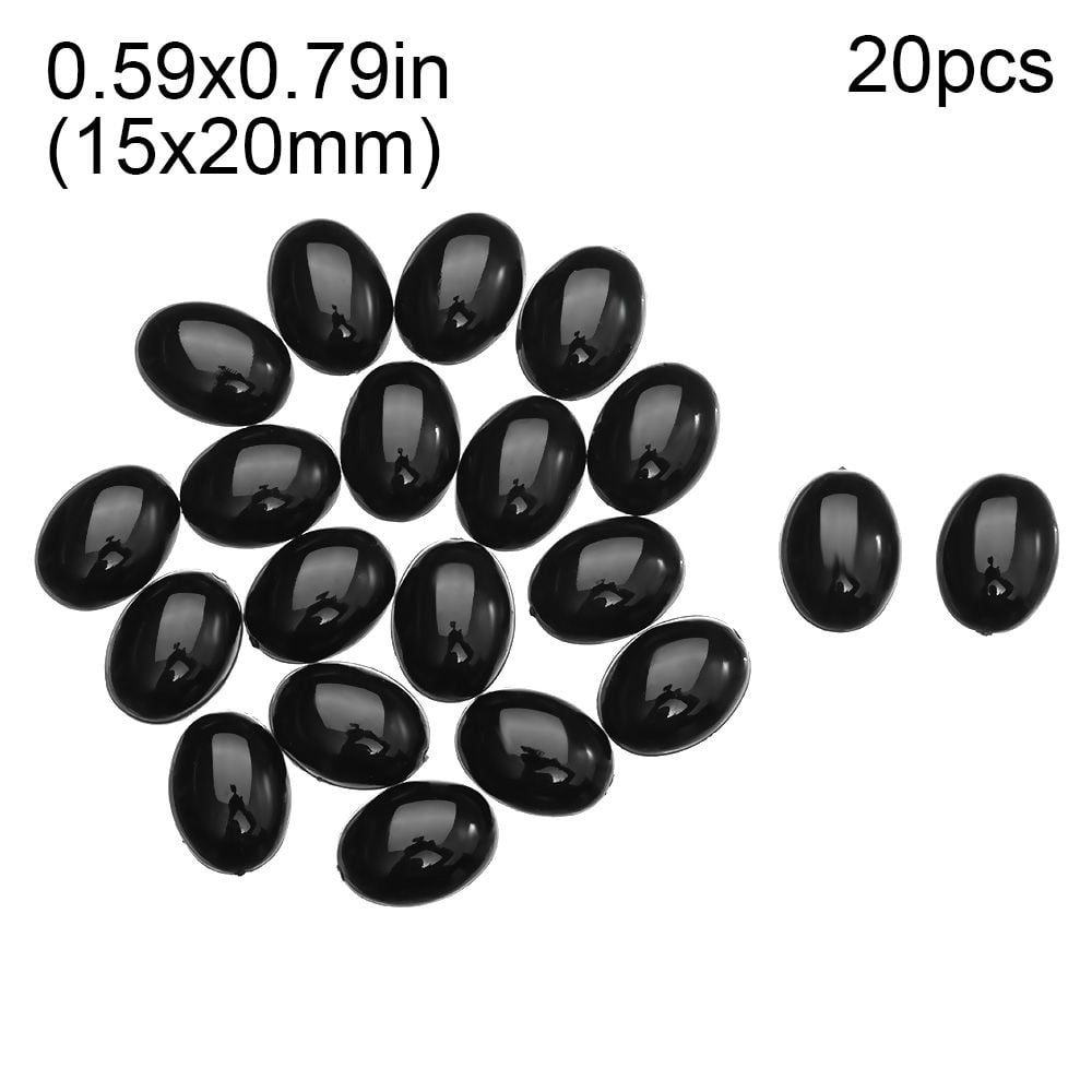 20/50pcs Craft Bear Buttons Toys Safety Parts Doll Oval Noses Doll