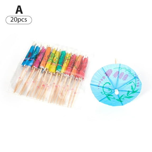20-50pcs Multi Coloured Paper Cocktail Umbrellas Mini Party Drink Accessories
