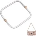 thumbnail image 1 of 20.5cm Aluminum Purse Frame Kiss Clasp Lock Frame U-Shaped Bag Handle Internal Tubular Frame, 1 of 9
