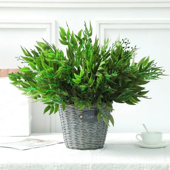 20.5in Artificial Willow Leaves Stems Vines Twigs Branches Fake Flowers Greenery Garland Eucalyptus Stems Fake Plants Greenery for Centerpieces Fake Leaves Greenery Stems Artificial Plants Indoor AG