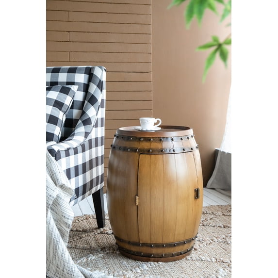 20.5x20.5x24" Drum Side Table