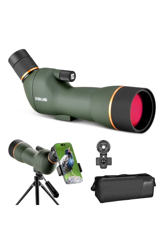 20-60X HD Spotting Scope 70mm FMC Lens BAK4 Prism Wide FOV Bird Watching Scope