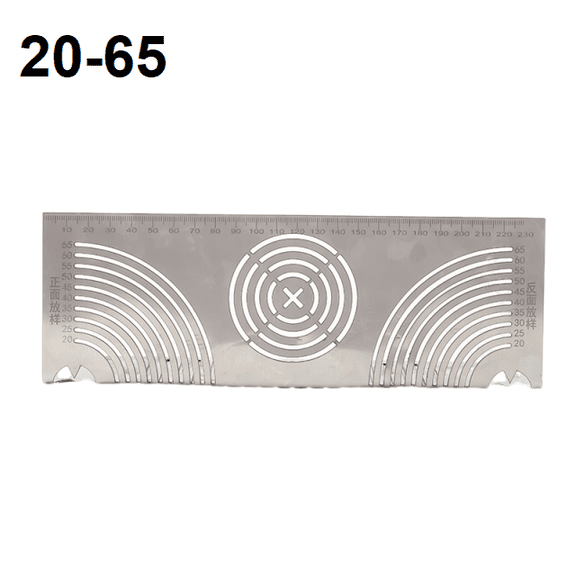 20-65/20-80/20-100 Arc Marking Tool Square Tube Rounded Corner Drawing Ruler 90 Degree Multifunctional Drawing Tool Flex Angle 65