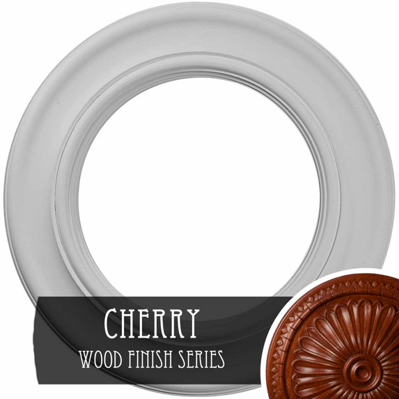 20 7/8"OD x 12 7/8"ID x 1"P Holmdel Ceiling Medallion (Fits Canopies up to 12 7/8"), Hand-Painted Cherry