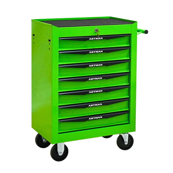 20"7-Drawer Rolling Metal Tool Chest,Multifunctional Tool Cart Storage Organizer