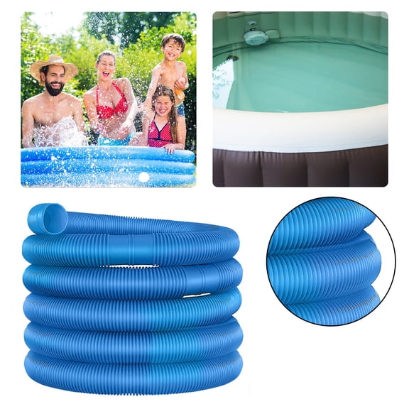 20.7 ft x 1.25-Inch Solar Pool Hose, Flexible Tubing for Pool Heating and Circulation(Blue)