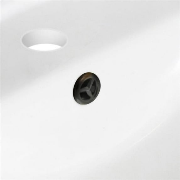 American Imaginations AI-20692 20.75 in. CSA Rectangle Undermount Sink Set, White & Oil Rubbed Bronze Hardware