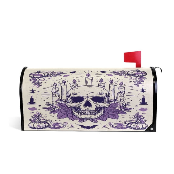 20.7x18.03" Magnetic PVC Mailbox Cover Letter Box Cover Mailbox Wraps Post for Holiday Garden Yard Decor Unicorn with Rainbow Mane