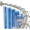 thumbnail image 1 of 20-84 Inches Arched Curved Shower Curtain Rod, Heavy Duty Shower Rod Rust Proof Bathroom Curtain Rod, Adjustable Telescoping Design Easy Segmented Installation, Need to Drill, Nickel, 1 of 6