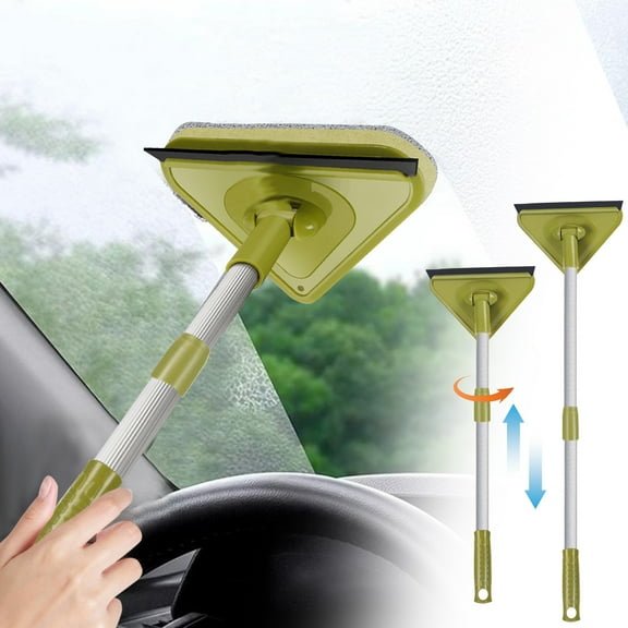 20.87''-34.25'' Car Front Windshield Cleaning Brush, Eco-Friendly Window Defogging Tool with Durable Sponge, Ergonomic Handle for Effortless Surface Scrubbing