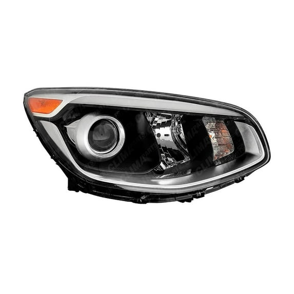 20-9517-90 Projector Headlight Black Right Passenger Side for 17-19 Kia Soul RH