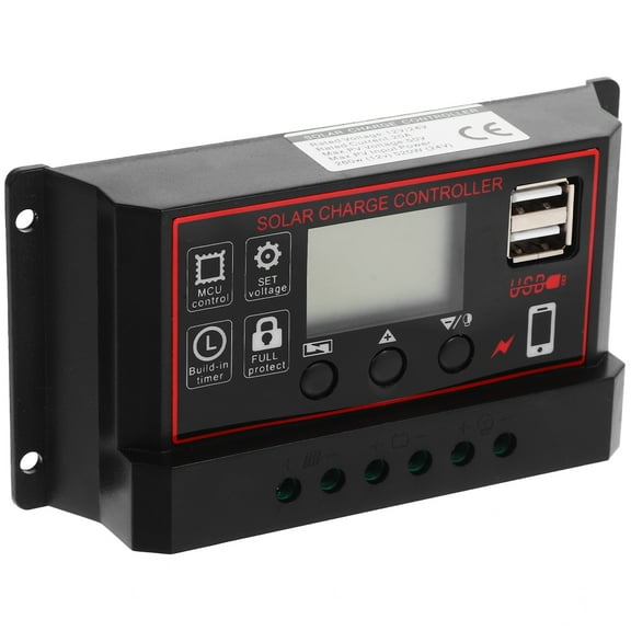20 A Pv Charge Controller Solar Panel Regulator Battery Generator Simple USB LCD