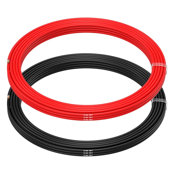 20 AWG Silicone Wire by MMOBIEL  2 x 16.4FT 20 Gauge Tinned Copper Cable (Red & Black)  Separate Flexible Wires for Electrical Repair, RC, Drones, Sensors, Audio, DIY Projects
