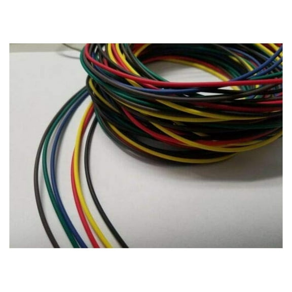 20 AWG TXL HIGH Temp Automotive Power Wire 6 Solid Colors 25 FT EA 150 FT brgybb Cables Electronic Stranded Wire Cable Electrics DIY