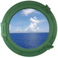thumbnail image 1 of 20" Aluminum Porthole Window - (Basil Green), 1 of 3