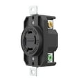 thumbnail image 1 of 20 Amp 125/250V NEMA L14-20R Locking Receptacle, Industrial Grade Grounding Twist Lock outlet, Black/White, 1 of 6