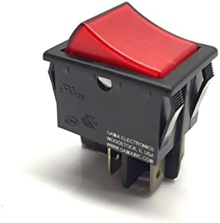 20 Amp Double Pole On-Off Illuminated Rocker Switch 120/240VAC DPST ...
